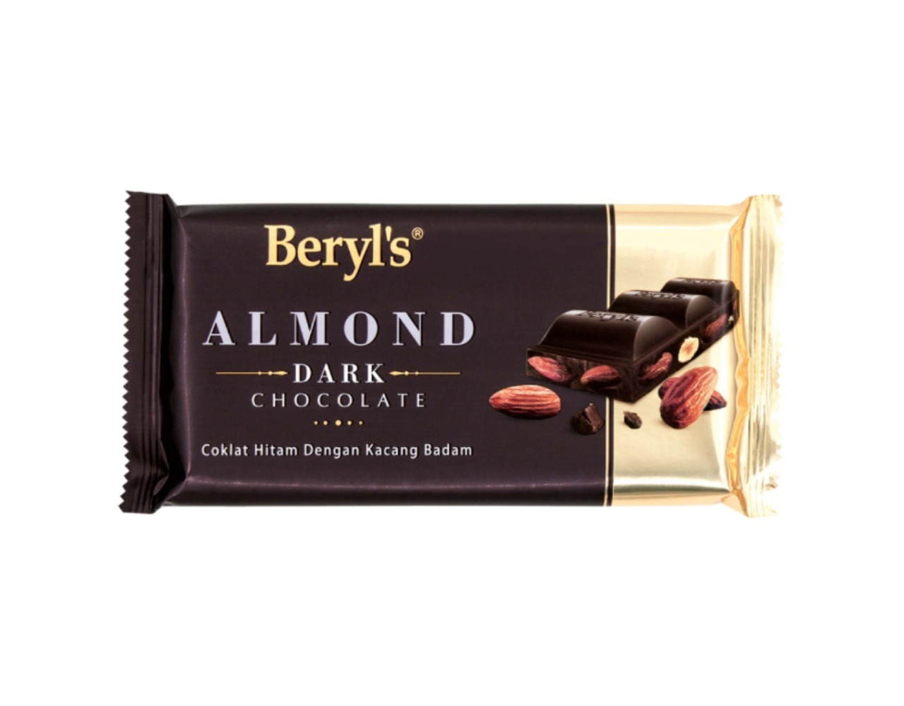Beryl's Almond Dark Chocolate 90g